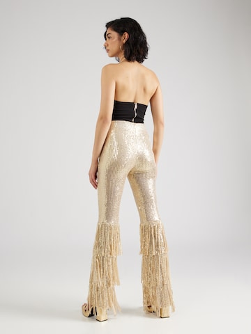 Nasty Gal Flared Broek in Goud