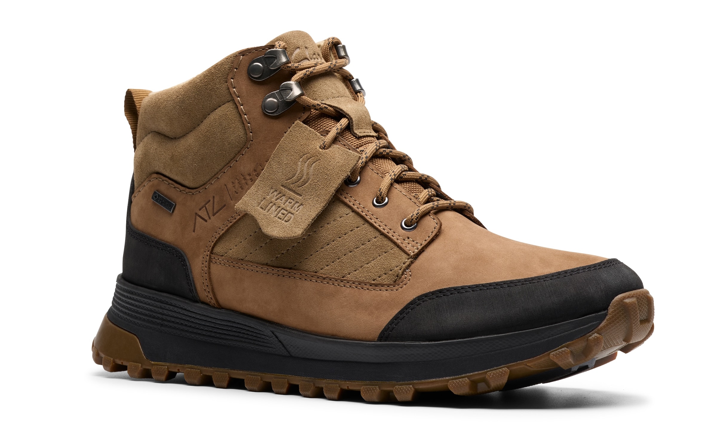 Boots stringati di CLARKS in marrone: frontale