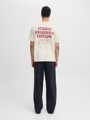 T-Shirt 'JORMEADOWS' JACK & JONES en blanc : devant