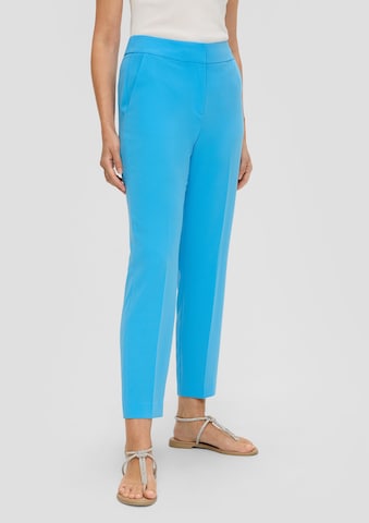 s.Oliver BLACK LABEL Regular Pleated Pants in Blue: front