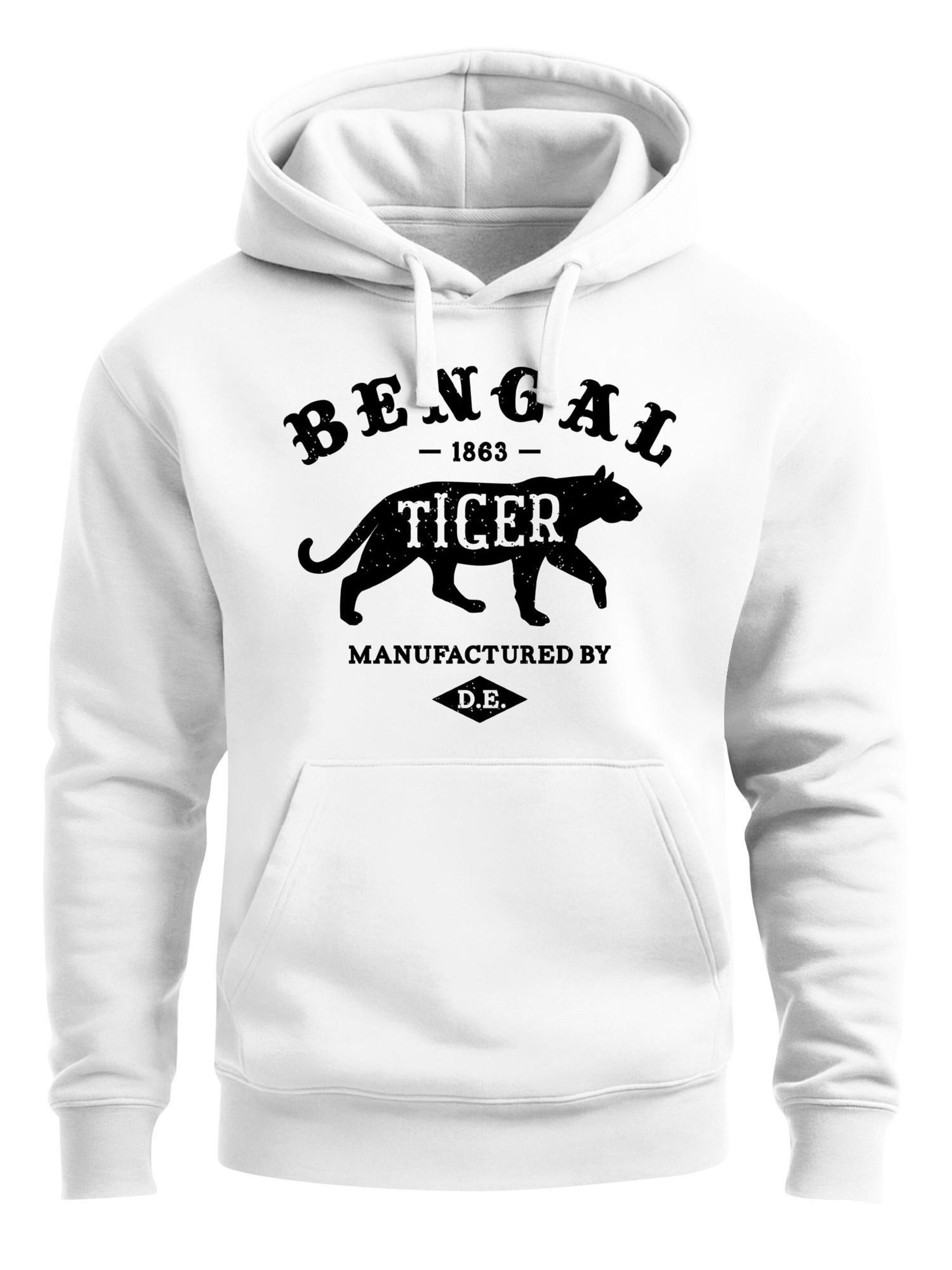 Neverless Sweatshirt 'Bengal Tiger' in White: front