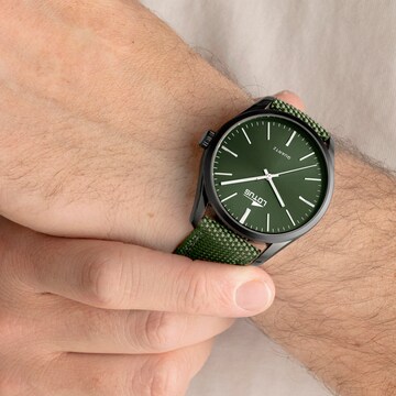 Lotus Analog Watch in Green: front