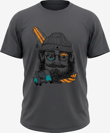 karlskopf Shirt 'CAMPER' in Grey: front