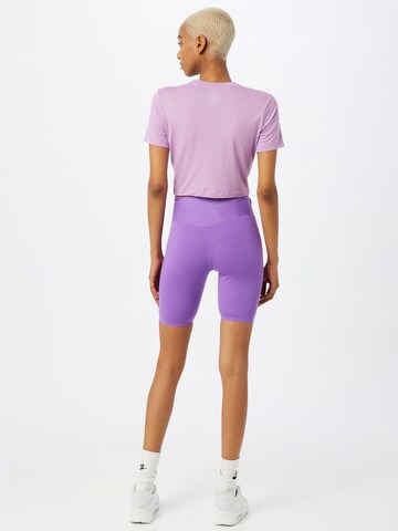 NIKE Skinny Sportovní kalhoty – fialová