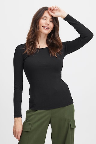 Fransa Shirt in Black: front