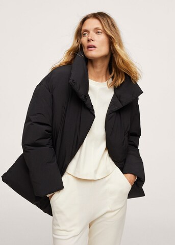 MANGO Winter Jacket 'Nata' in Black: front