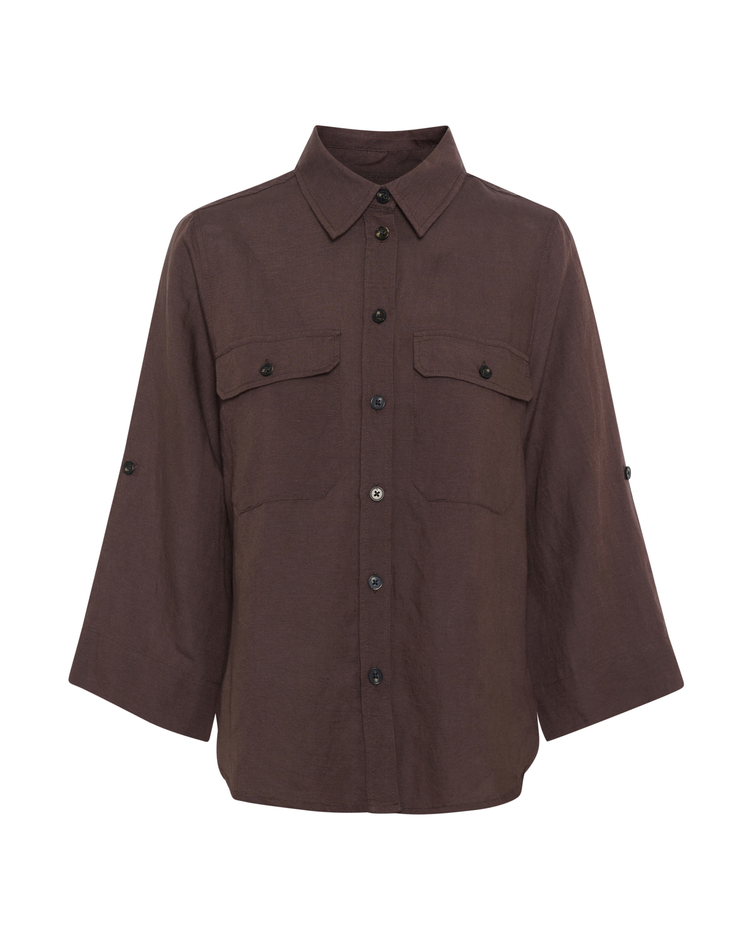 Chemisier 'Rayani' Part Two en marron : devant