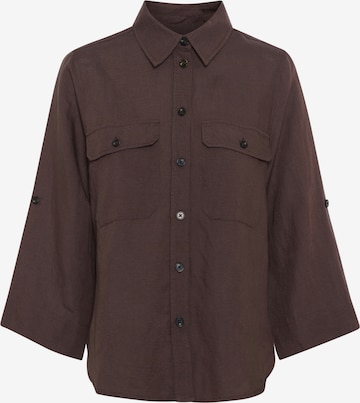 Chemisier 'Rayani' Part Two en marron : devant