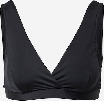 BOOB Triangle Bikini Top in Black: front