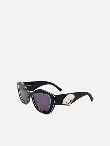 Lunettes de soleil Karl Lagerfeld en noir : devant