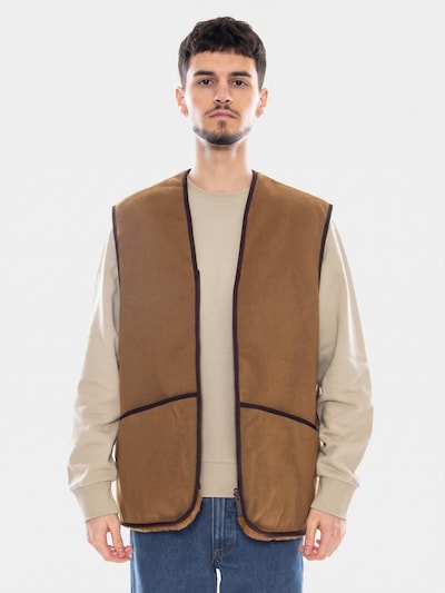 Barbour Vest 'Men's Zip-In Liner Brown Pile Waistcoat' in XXL in Brown, Item view