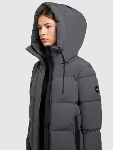 khujo Winter Jacket 'Coulin Matt' in Grey