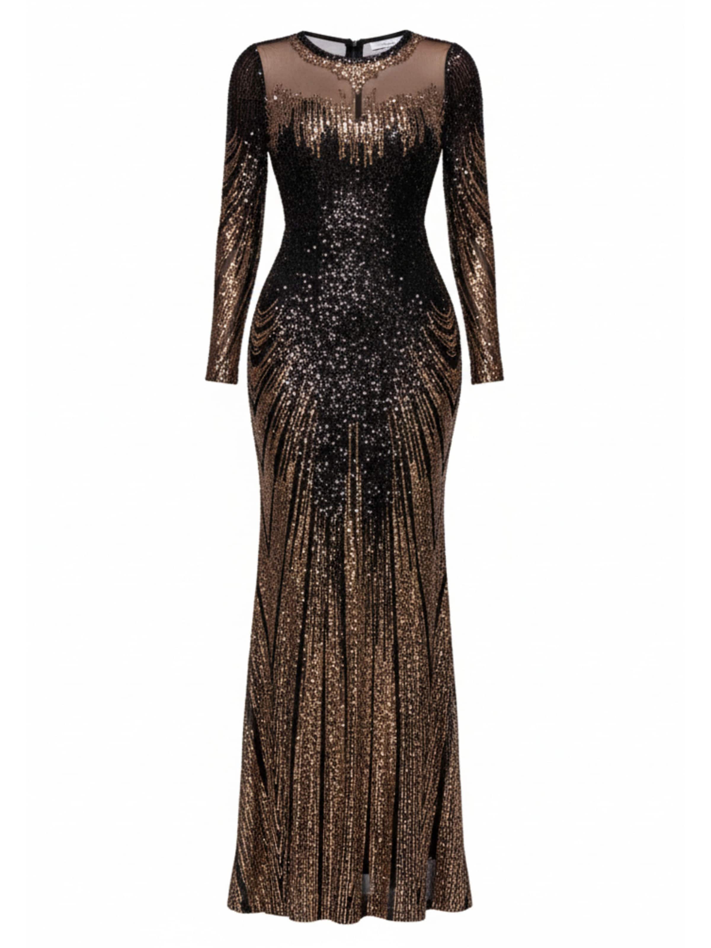 GODDIVA Evening dress in Gold: front