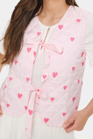 SAINT TROPEZ Bodywarmer 'EvittaSZ ' in Roze