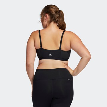 ADIDAS PERFORMANCE Bustier Športni nederček | črna barva