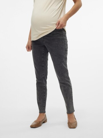 MAMALICIOUS Slim fit Jeans in Grey: front