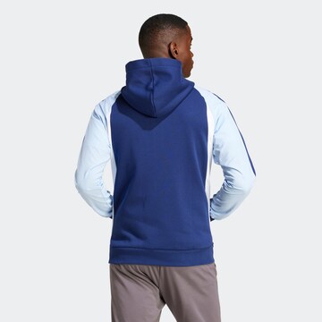 ADIDAS SPORTSWEAR Athletic Zip-Up Hoodie in Blue