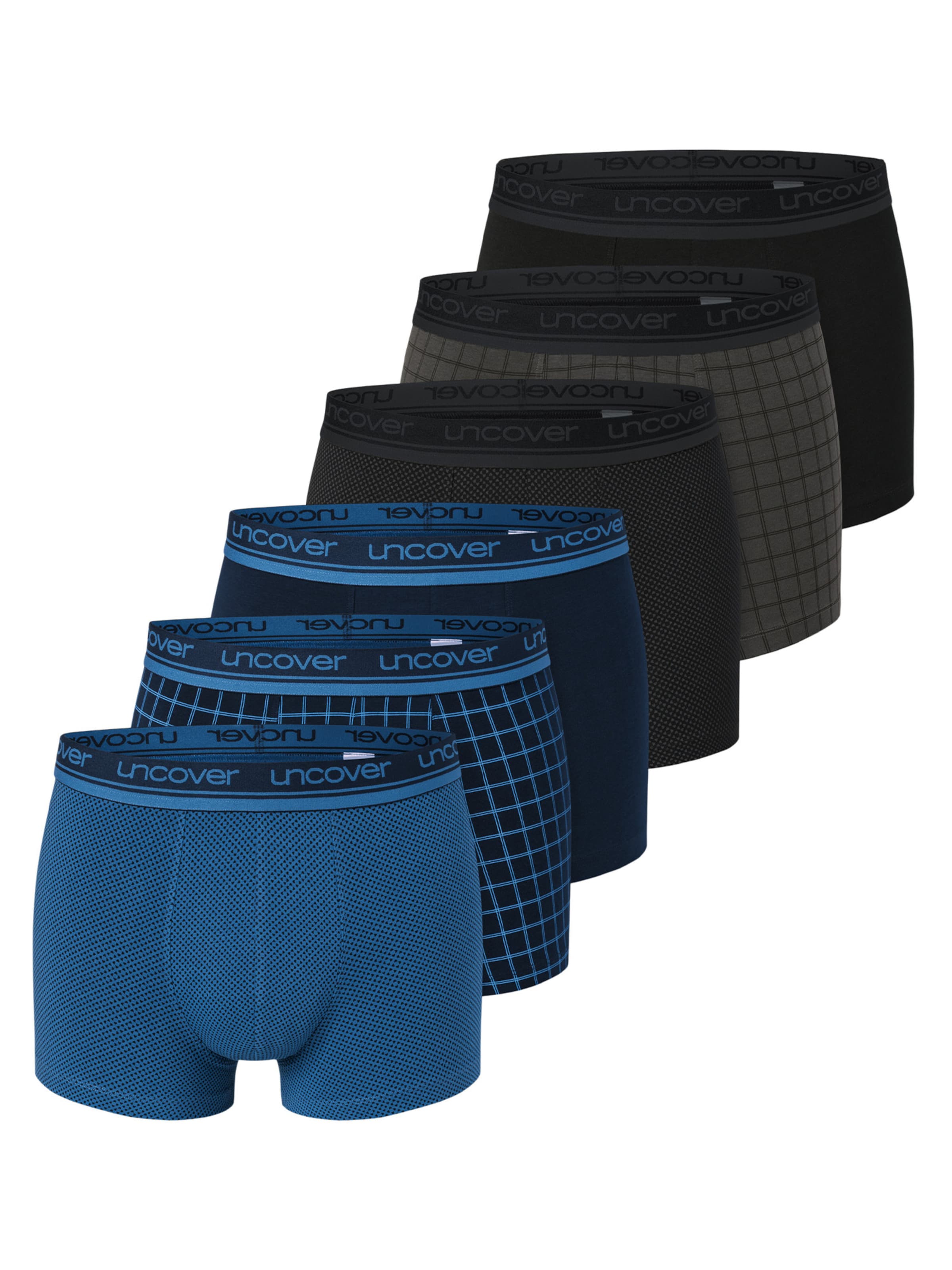 uncover by SCHIESSER Boxershorts 'Cotton'‌‌ in Mischfarben: Vorderseite