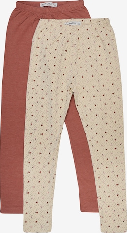 MINYMO Leggings 'Sweat' in Beige: front