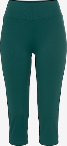 LASCANA ACTIVE Skinny Workout Pants in Green: front