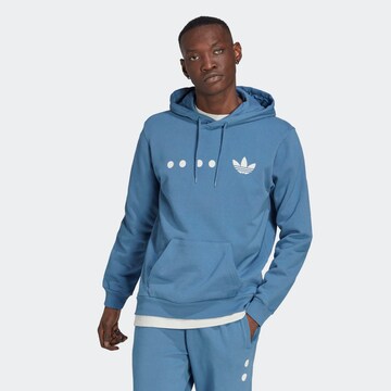 Bluză de molton 'Reclaim Logo' de la ADIDAS ORIGINALS pe albastru: față