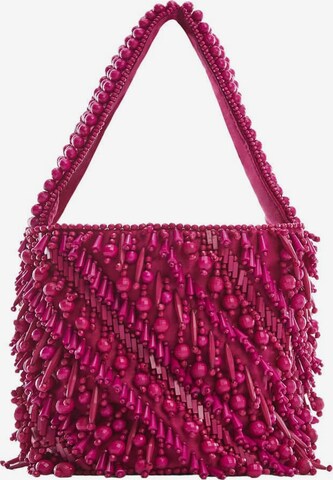 MANGO Handbag 'Hft peralada' in Pink: front