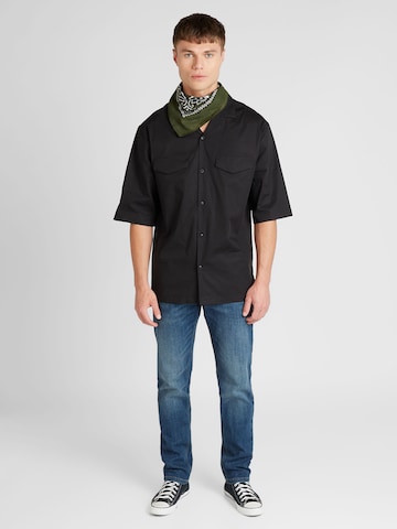 TOPMAN Comfort fit Koszula w kolorze czarny