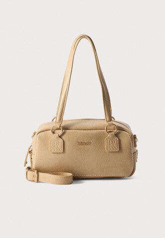 REPLAY - Bolso de hombro en beige: frente