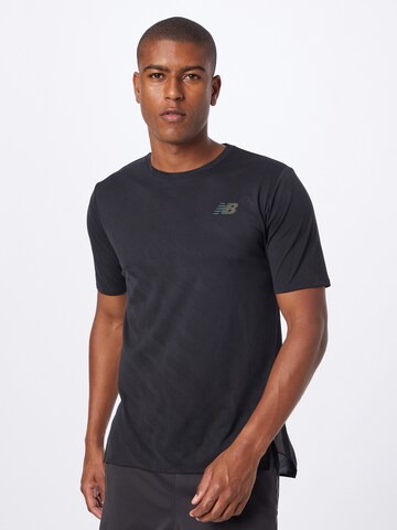 new balance Performance Shirt in Black: front