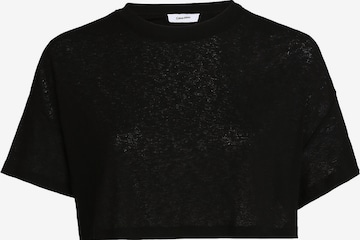 T-shirt Calvin Klein Swimwear en noir : devant