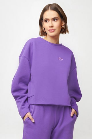 WHITE RVBBIT Sweatshirt in Purple: front