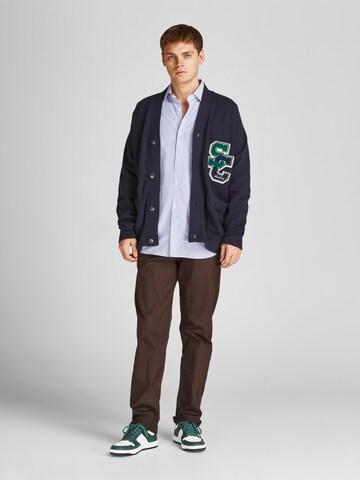 JACK & JONES - Casaco de malha 'Prep' em azul