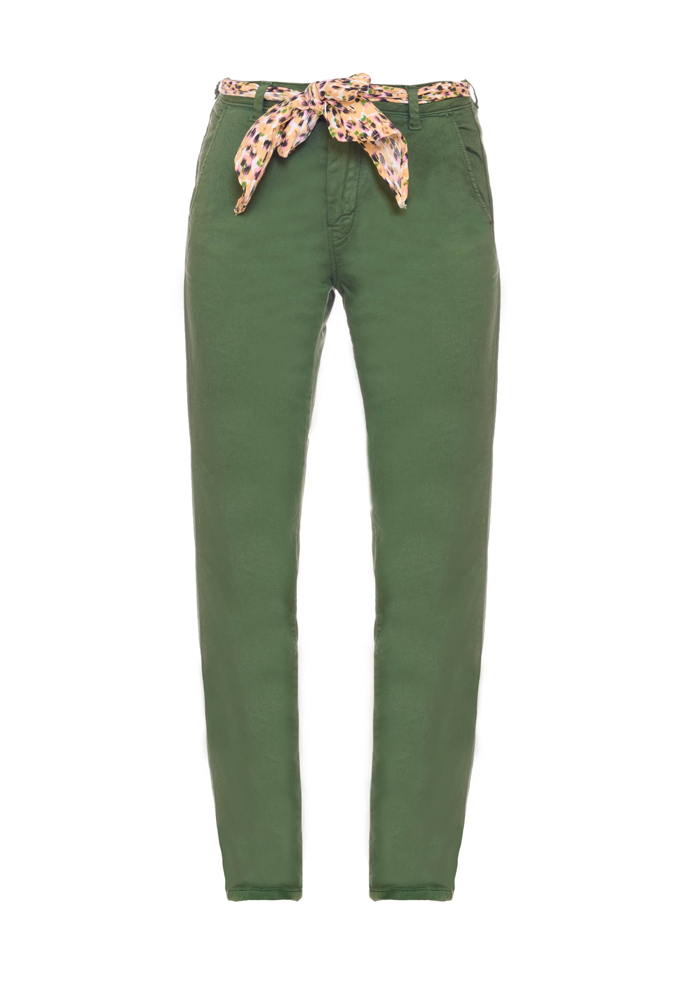 Regular Pantalon chino 'Dyli 6' Le Temps Des Cerises en vert : devant