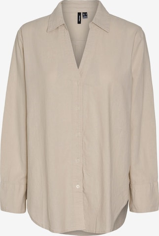 Camicia da donna 'LINA' di VERO MODA in beige: frontale