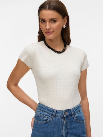 Pull-over 'VMSilje' VERO MODA en blanc : devant