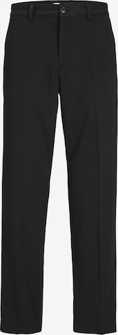 JACK & JONES Slim fit Pleated Pants 'Karl Pierre' in Black: front