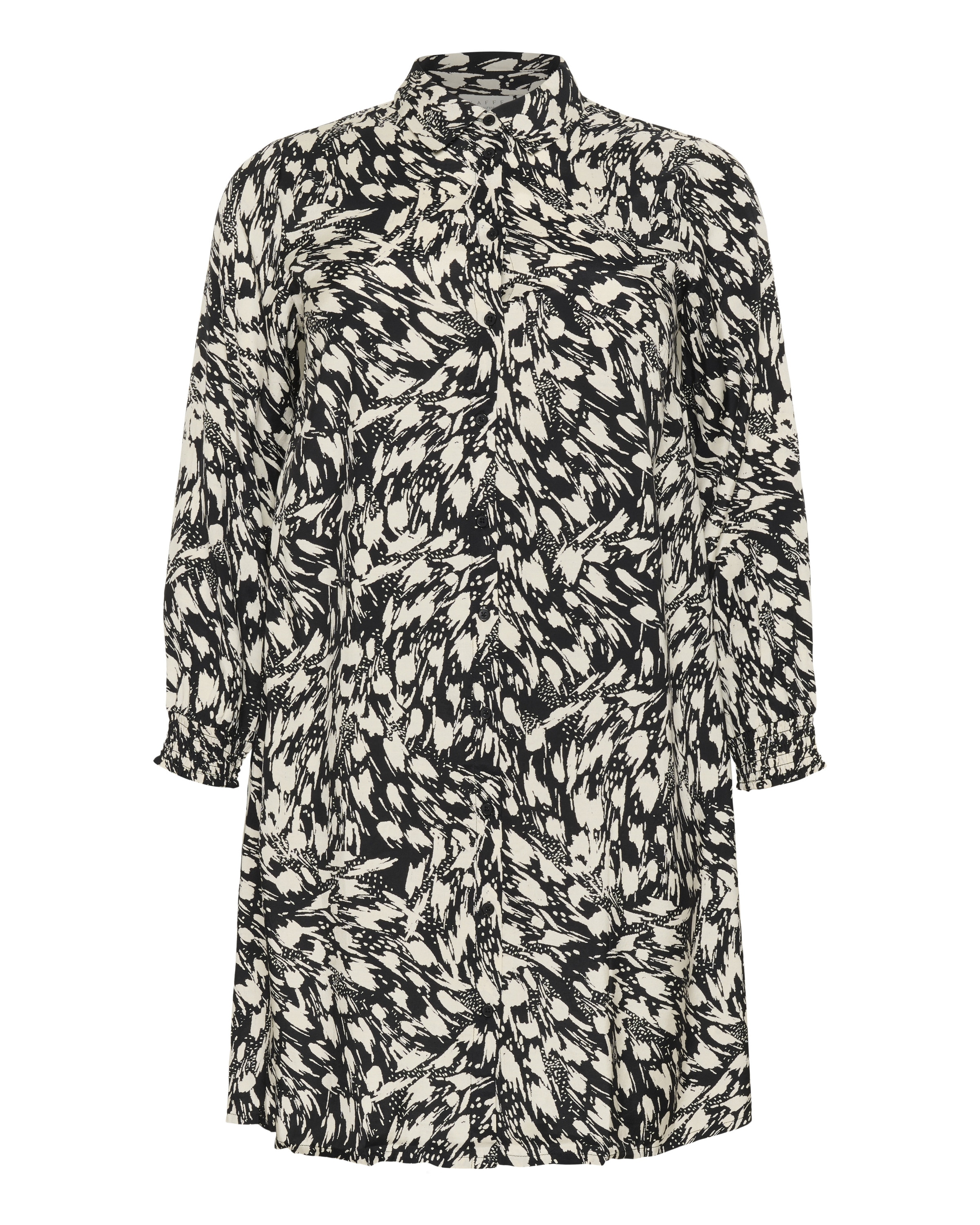 KAFFE CURVE Μπλουζοφόρεμα 'Jamia' σε μαύρο: μπροστά