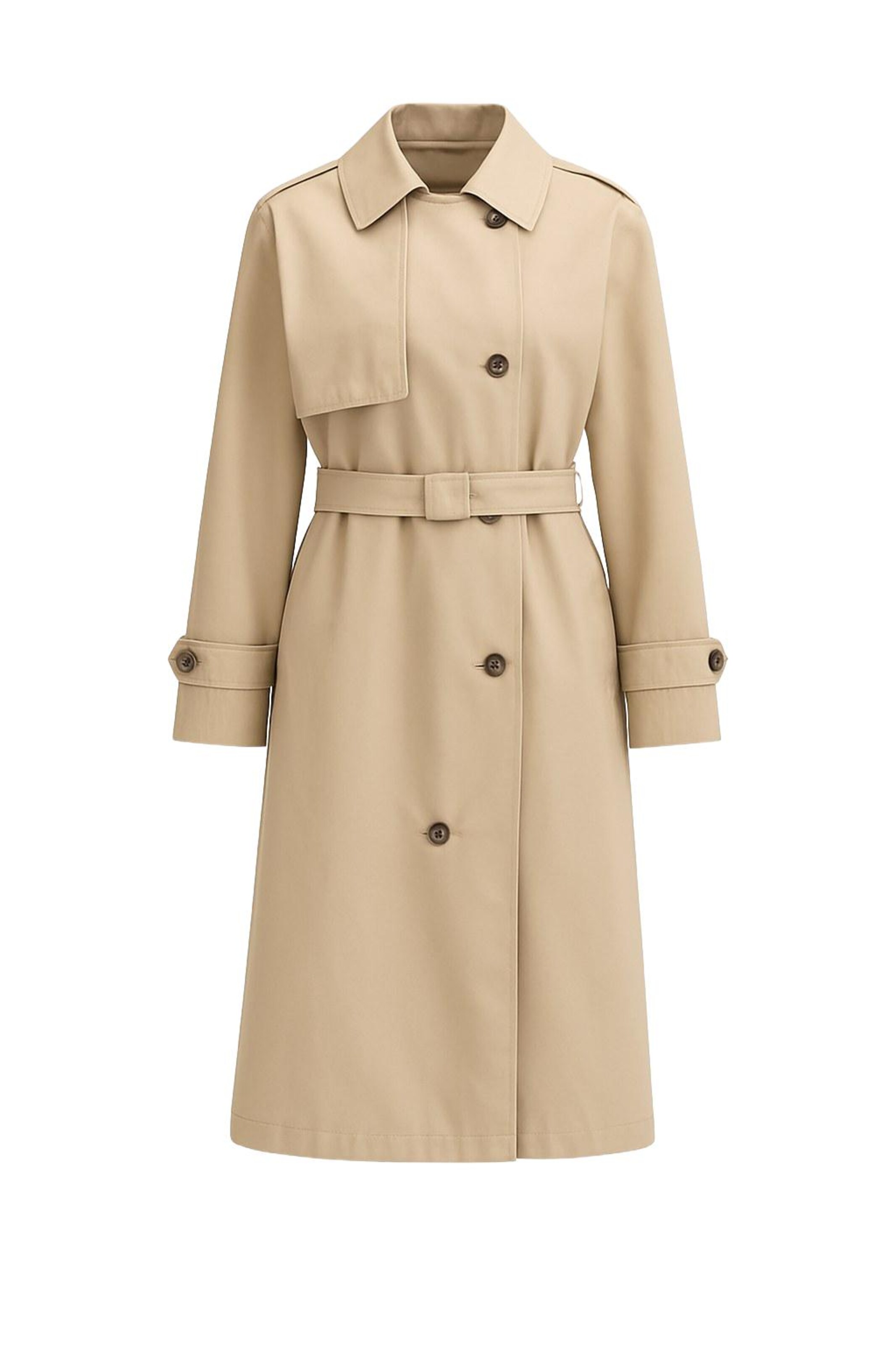 Manteau mi-saison MANUKA en beige : devant
