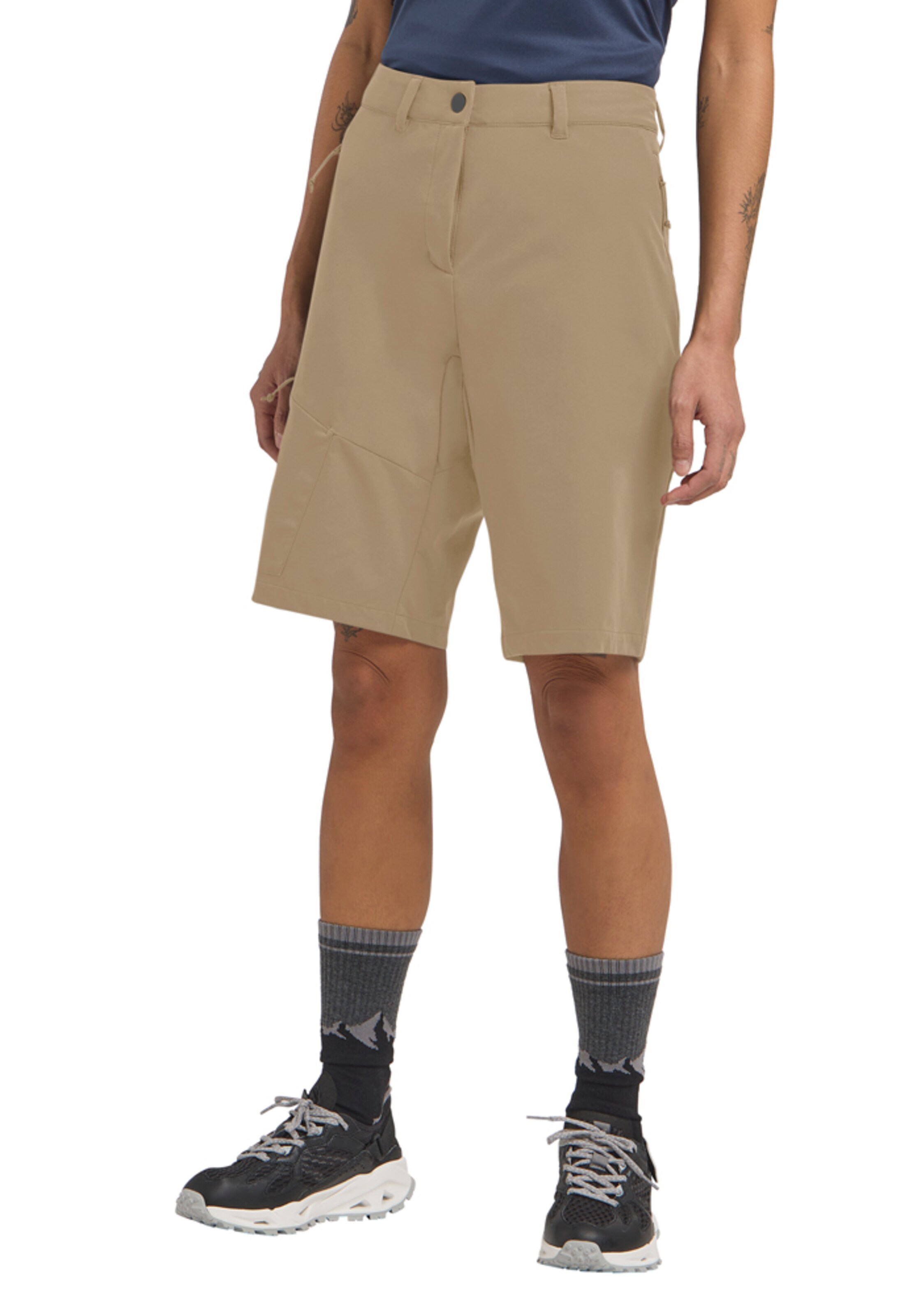 JACK WOLFSKIN Regular Outdoor Pants in Beige: front