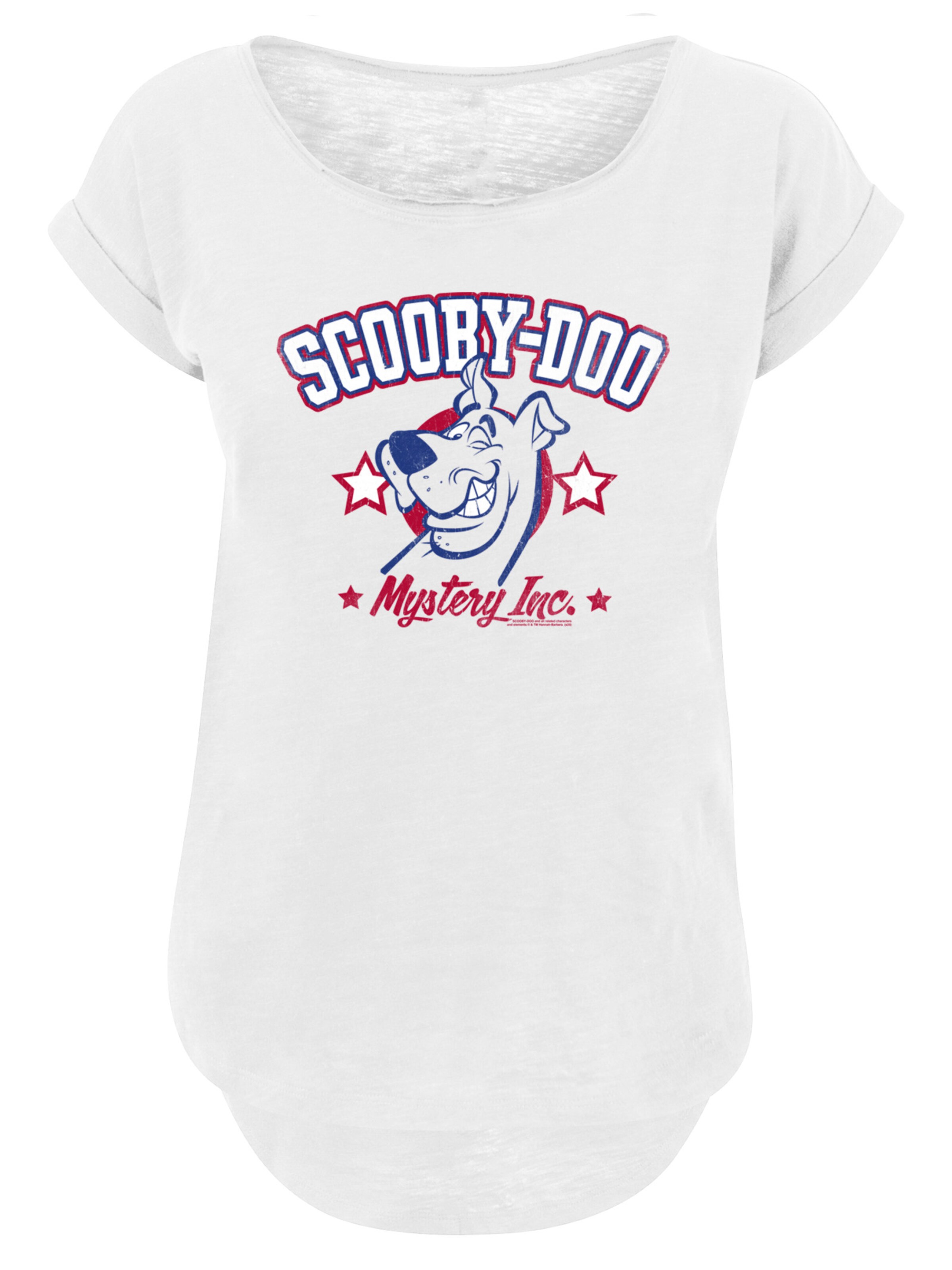 Maglietta 'Collegiate Mystery Inc' di F4NT4STIC in bianco: frontale