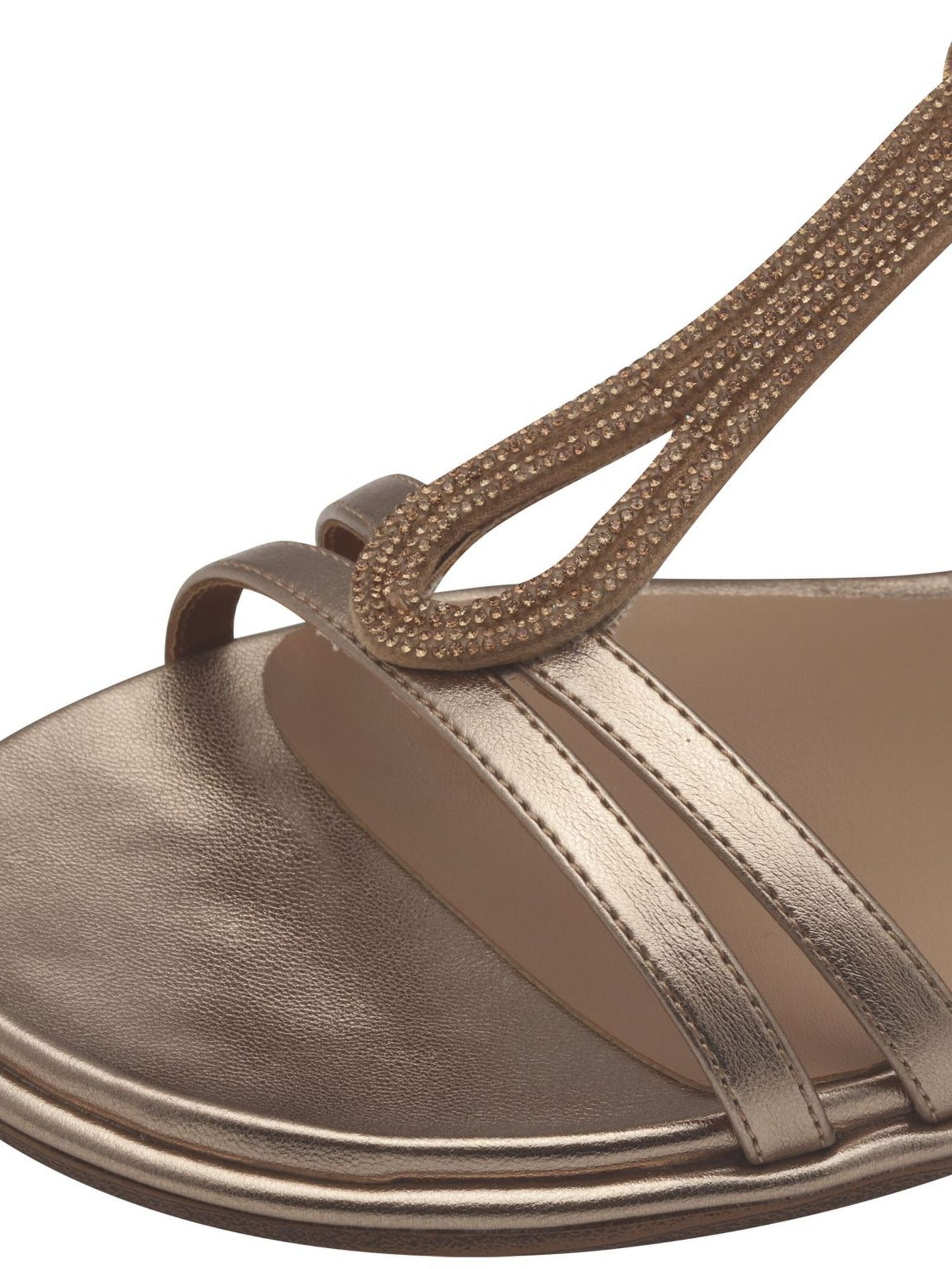 Sandales à lanières Tamaris en or