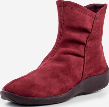 Arcopedico Ankle Boots in Red: front