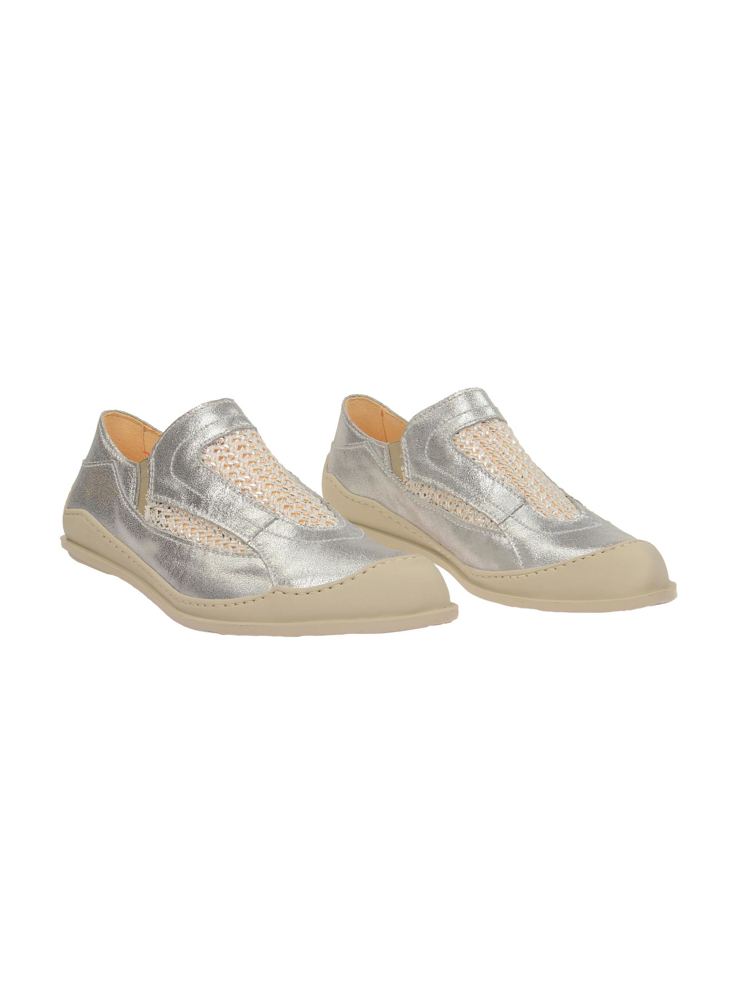EJECT Classic Flats 'Eject Ciber Schuhe silber grau Slipper' in Grey