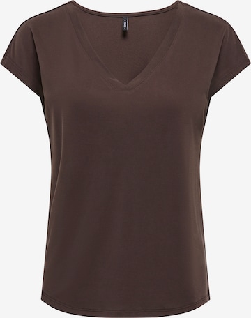 T-shirt 'ONLFREE' ONLY en marron : devant