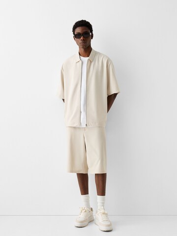 Bershka Loosefit Bukser i beige