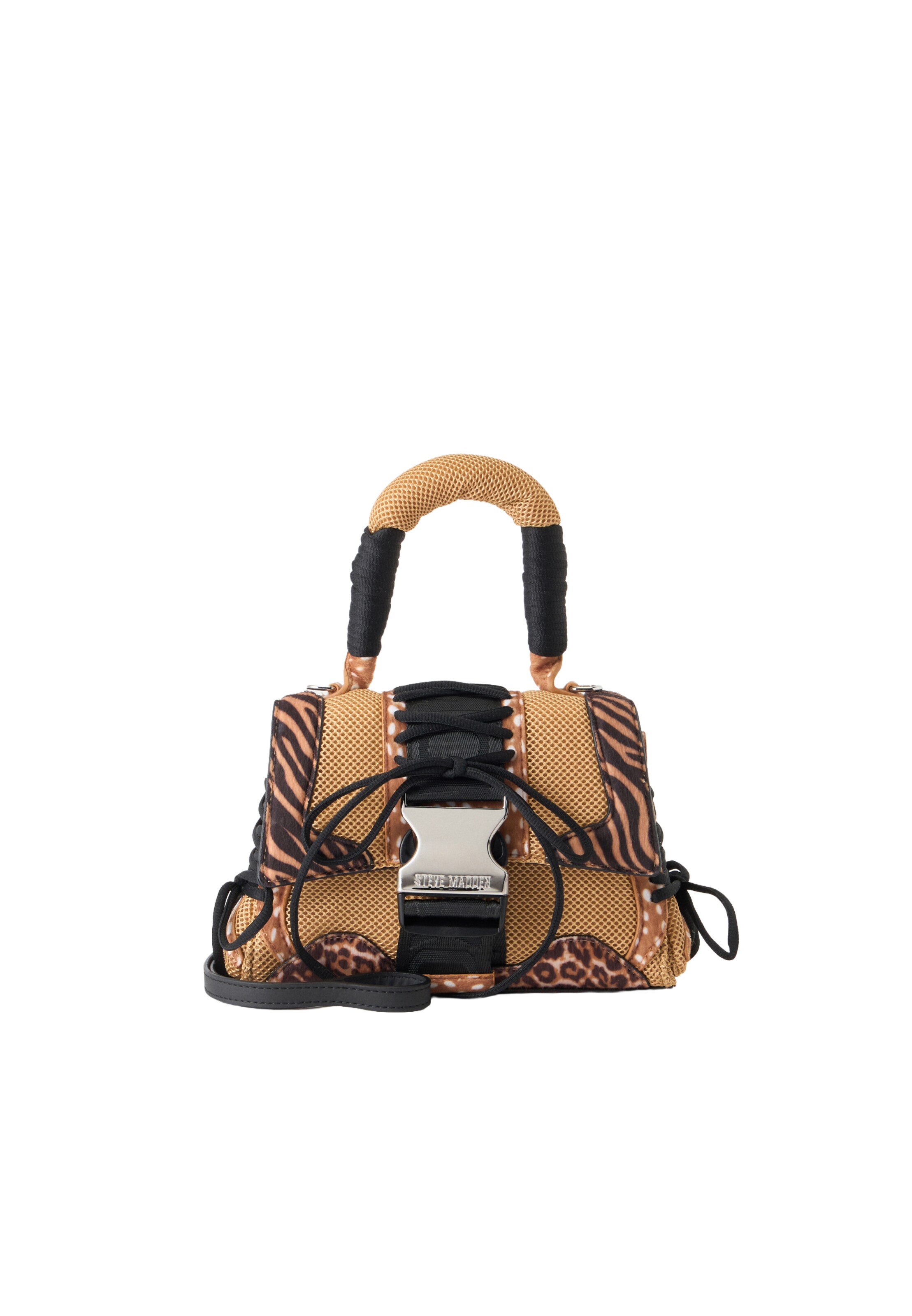 STEVE MADDEN Ročna torbica 'Bdiego-M' v velikosti One Size  | svetlo rjava / črna barva, Prikaz izdelka