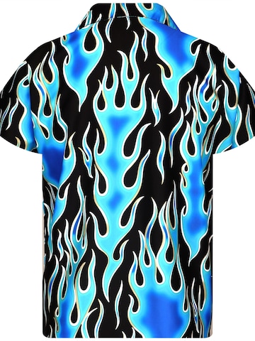 Maglietta 'Flames Wild' di King Kameha in blu