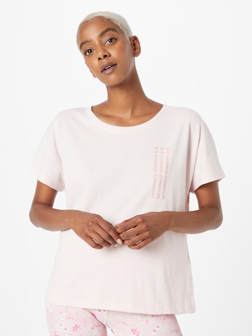 T-shirt fonctionnel UNDER ARMOUR en rose : devant