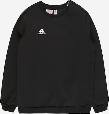 ADIDAS PERFORMANCE Athletic Sweatshirt 'Entrada 22' in Black: front