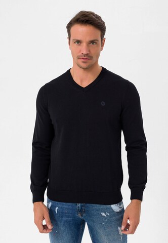 Pull-over Jimmy Sanders en noir : devant